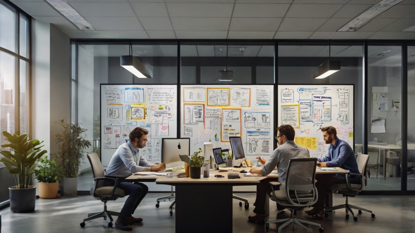 Bureau moderne d'audit financier avec équipe professionnelle